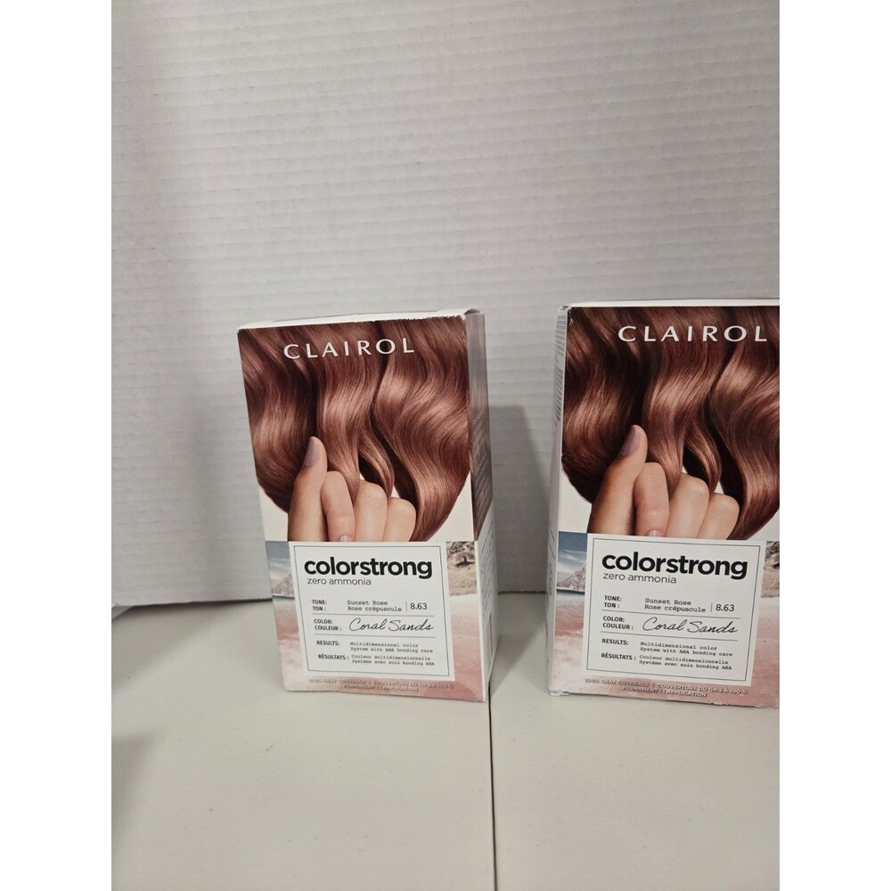 Clairol Colorstrong Lot of 2 Pack Sunset Rose 8.63 Coral Sands Hair Color